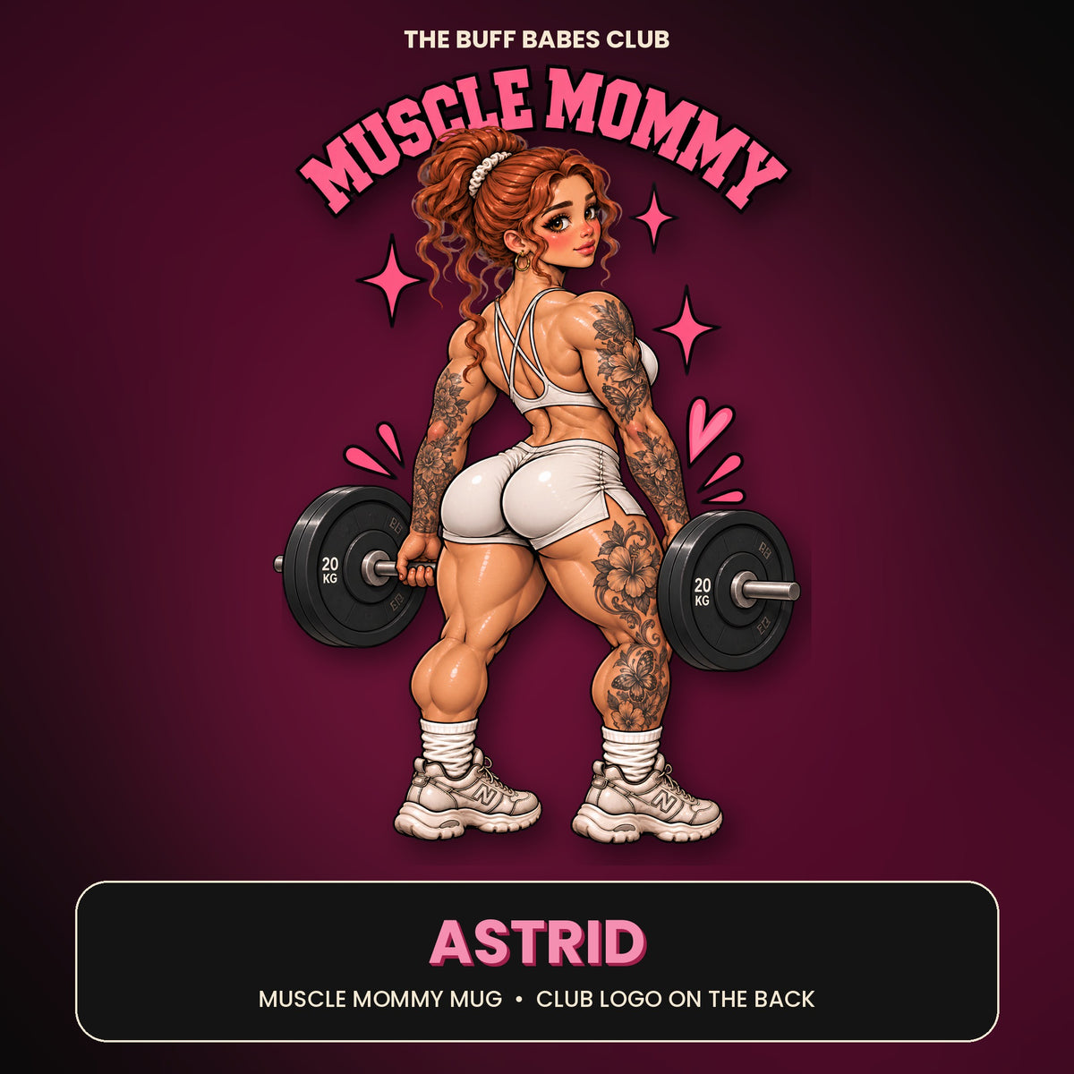 Astrid Muscle Mommy gym mug, gift for gym girls