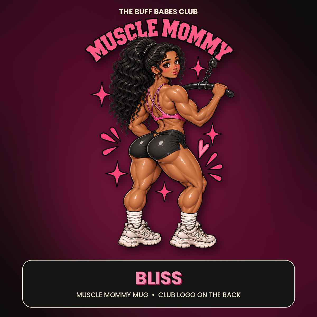 Bliss Muscle Mommy gym mug, gift for gym girls