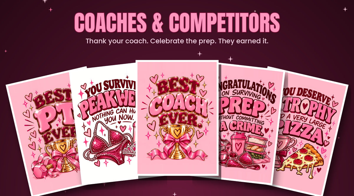 Cards for coaches and competitors