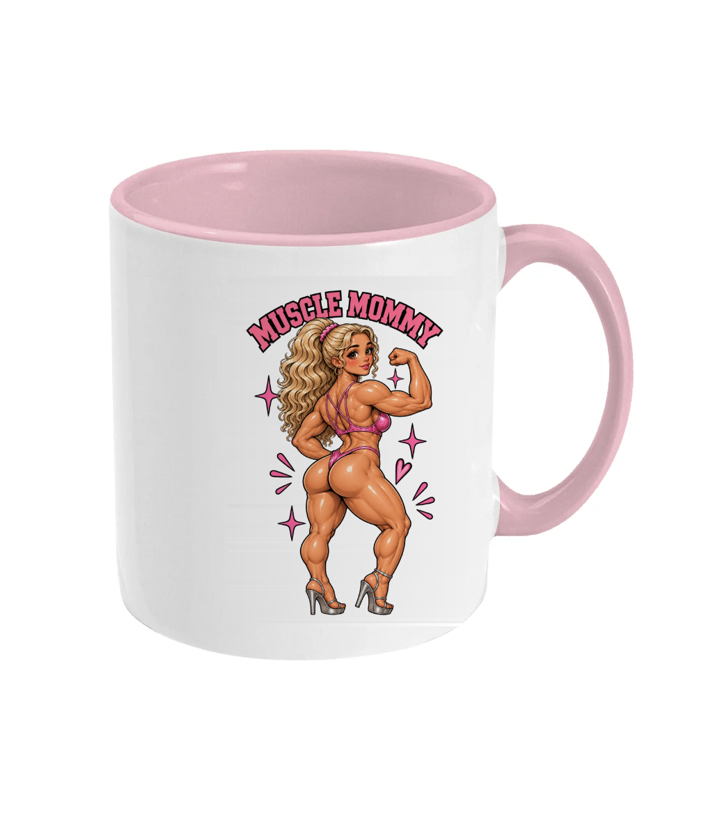 Grace Muscle Mommy mug, blonde gym girl gift for her