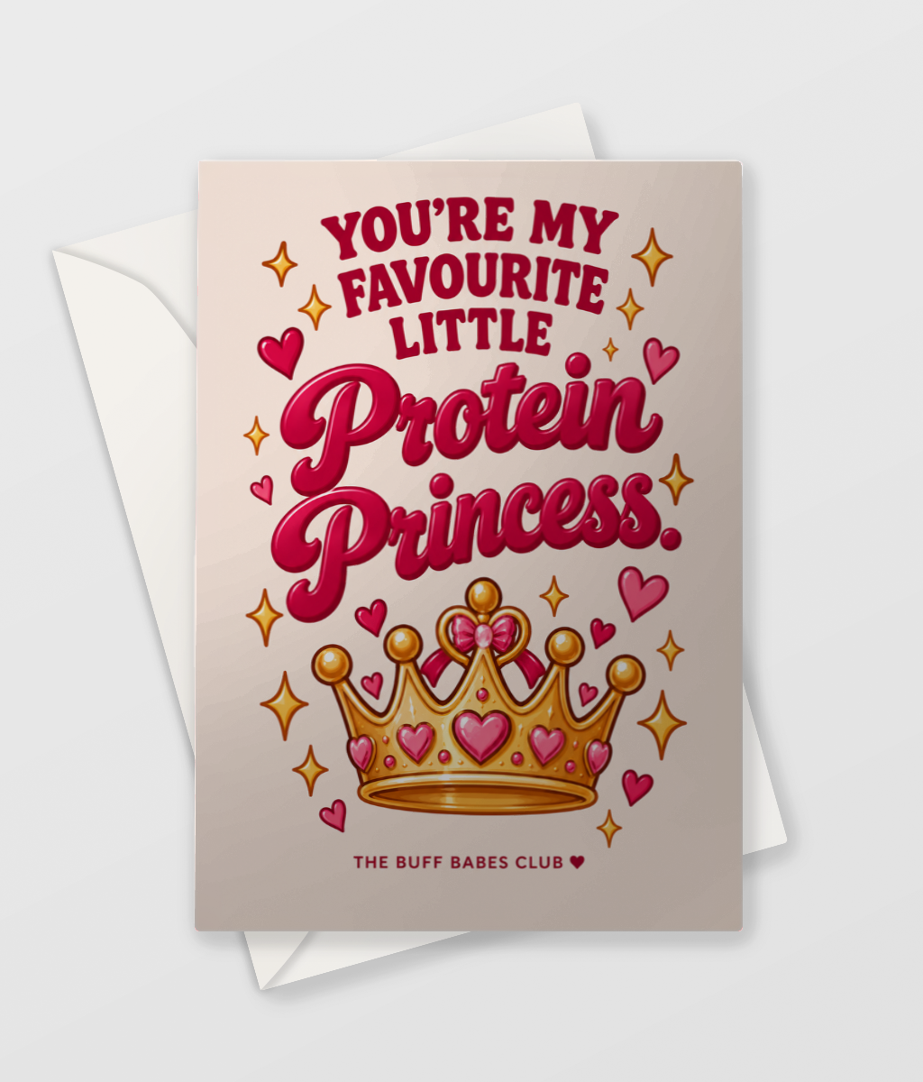 Protein Princess Card, large A5 size
