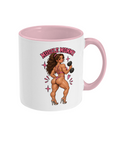 Freya Muscle Mommy mug, pink gym girl gift for her